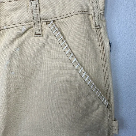 New Tricia Fix Exclusive Carhartt Reworked Pants 17” Waist Kantha Embroidered - Picture 3 of 11